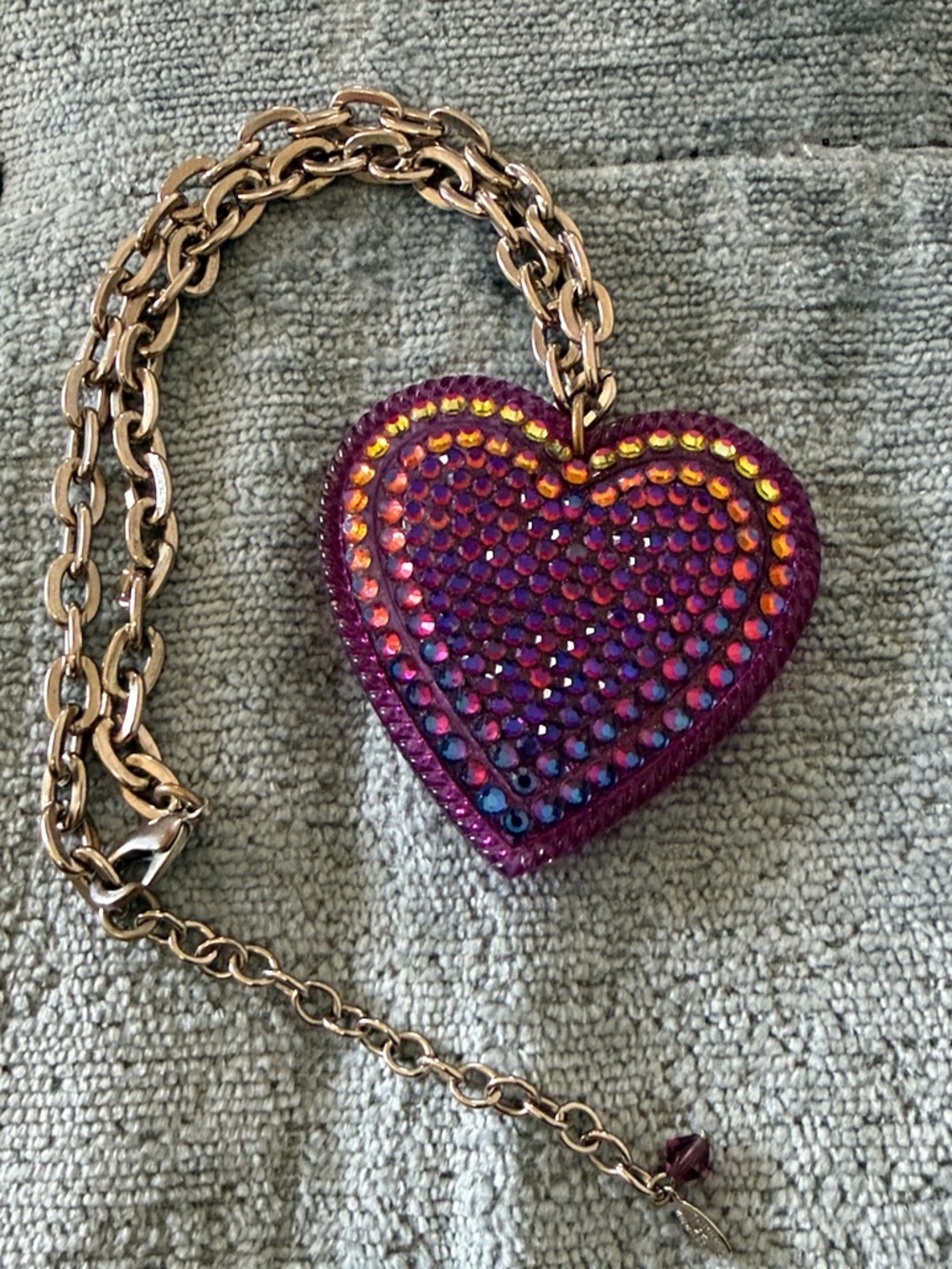 Tarina Tarantino Big Love Lucite Heart Necklace